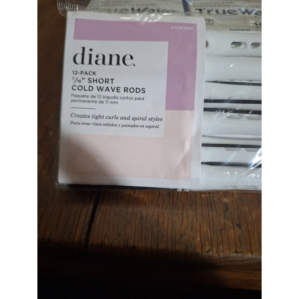 Graham Beauty TrueWave End Papers 5000ct Jumbo & Diane Cold Wave Rods 12pk White